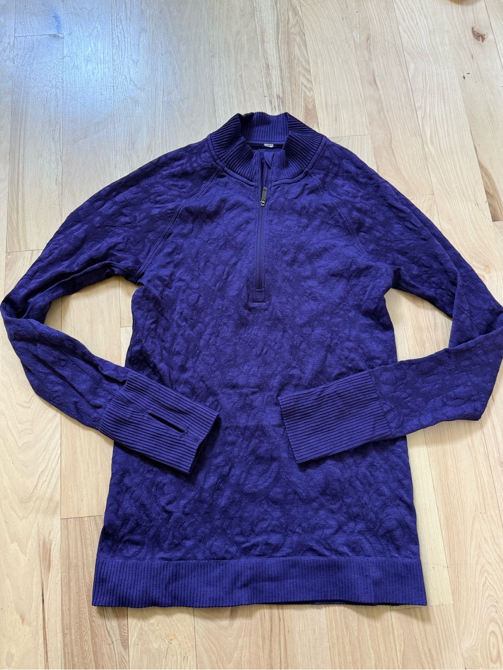 Lululemon Rest Less 1/2 Zip Dark Court Purple Mock Neck Size 6? see measurements